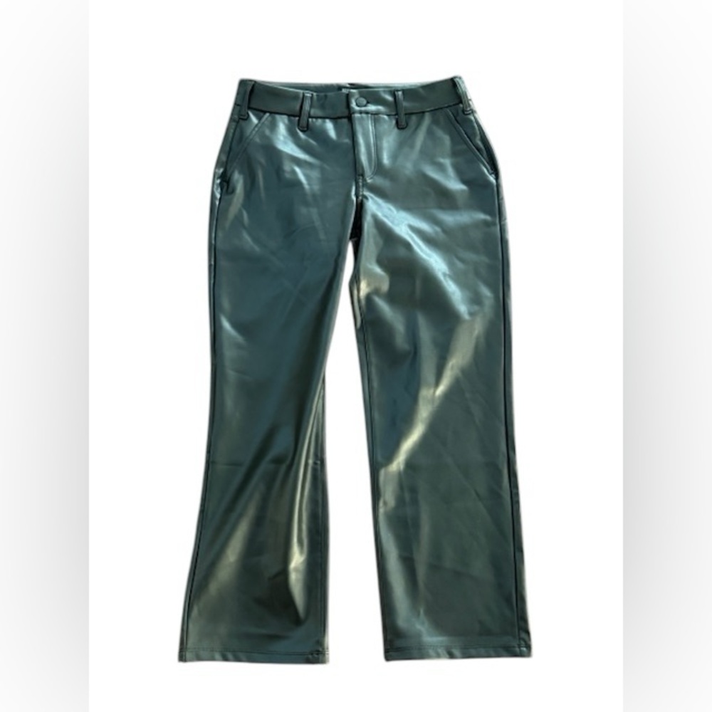 NYDJ Faux Leather Straight Ankle Pants